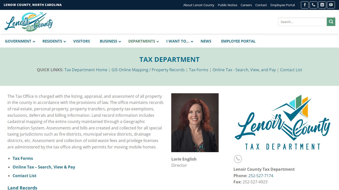 Tax Department – Lenoir County, North Carolina | Official ...
